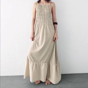 ZARA Long dress with adjustable spaghetti straps
